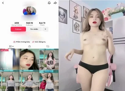 Đêm với em Tiktoker da trắng vóc dáng cực ngon